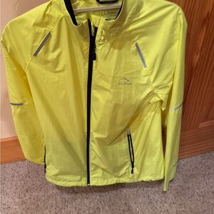 L.L. Bean Neon Yellow Reflective Running Jacket